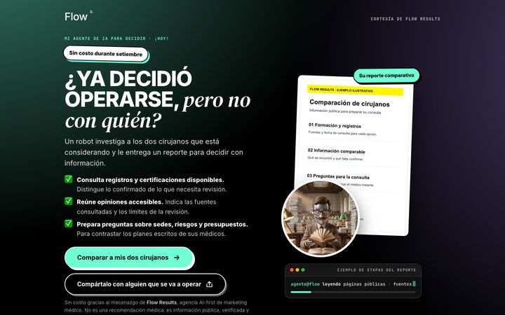 Captura del Agente Comparador de Cirujanos